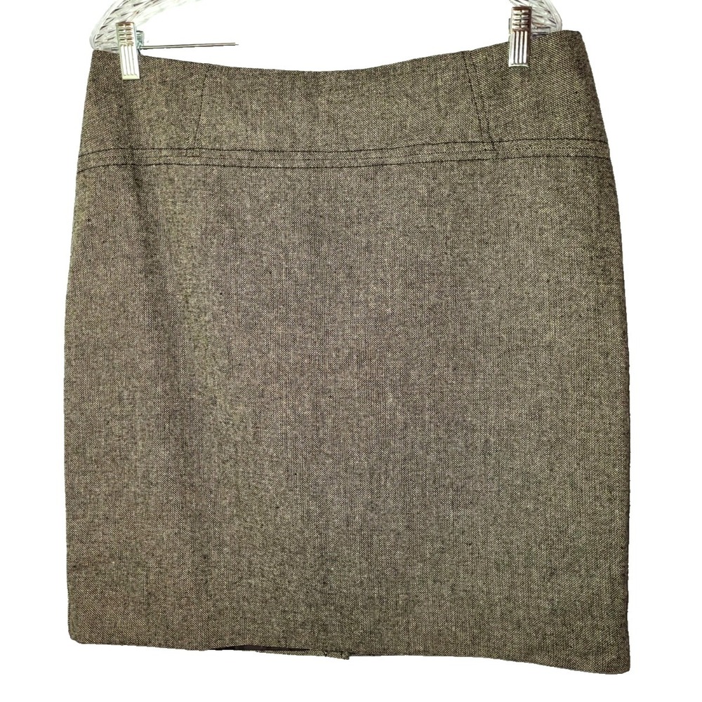 New York & Company Black Tweed Wool Blend Pencil Skirt Size 14 Career Academia‎